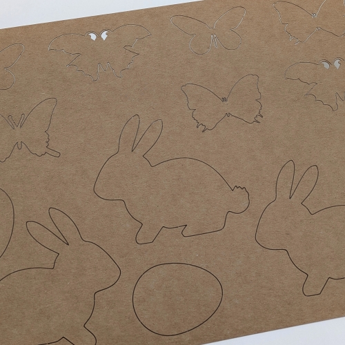 Bastelbogen "Häschen 1"  zum Gestalten & Verzieren